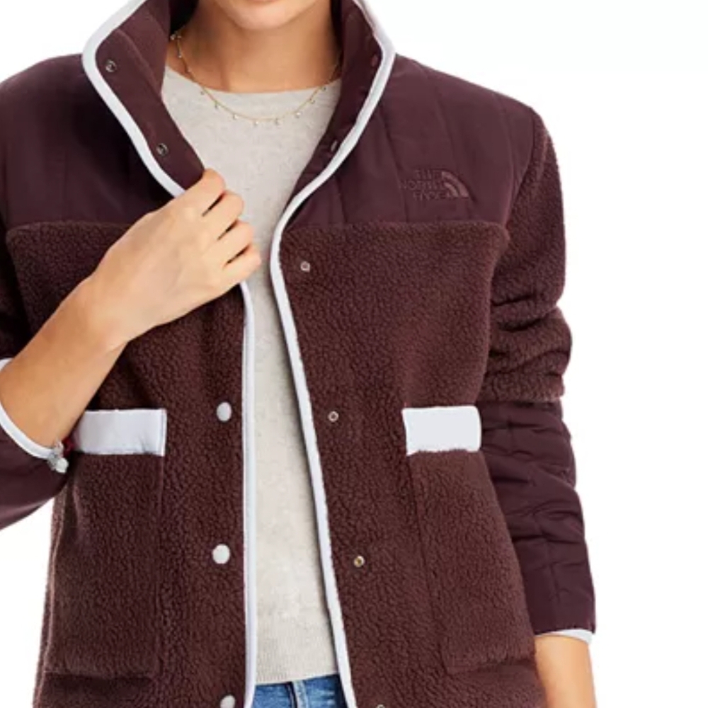 The North Face Purple Teddy Jacket Cozy Style